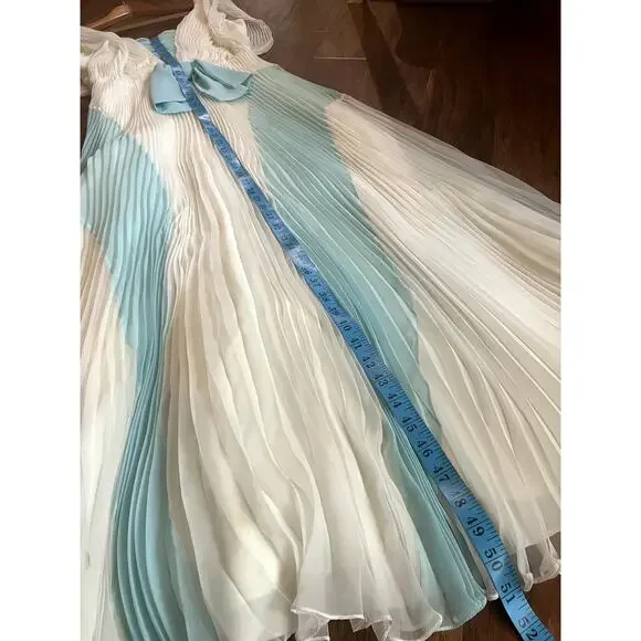 VINTAGE 50s-60s Lilli Diamond of California Gown Dress Small S REGENCY FAIRY - Picture 10 of 15